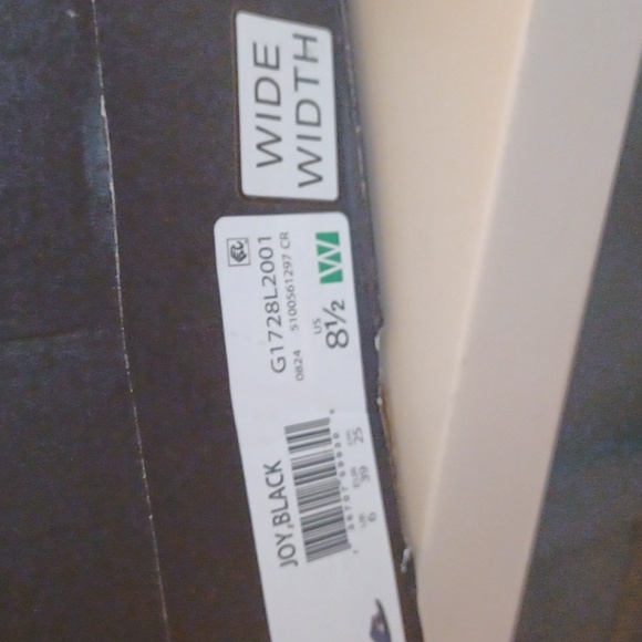 NATURALIZER JOY BLACK WOMEN'S SZ 8.5 WIDE SANDALS NWB - Picture 6 of 7